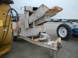 FINN SQUARE BALE BLOWER,  JOHN DEERE DIESEL, MOUNTED ON SINGLE AXLE TRAILER