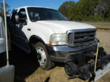 2004 FORD F-350 TRUCK,  CREW CAB, POWERSTROKE DIESEL, AUTOMATIC, PS, AC, HY