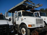 2000 INTERNATIONAL PLATFORM TRUCK, 23,000+ mi,  DT466 DIESEL, AUTOMATIC, GE