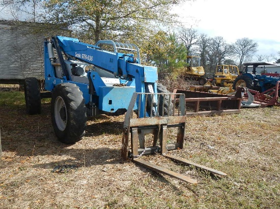 2007 GENIE GTH 636 TELEHANDLER FORKLIFT, 122 hours on new meter  4X4, OROPS