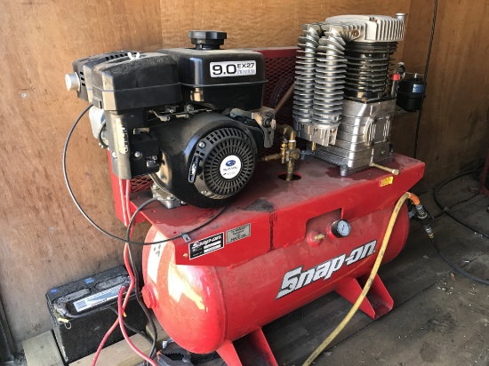 Snap-On BRA9G3B 30 Gallon Air Compressor – Horizontal, 9Hp Gas Engine, 175