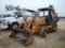 2015 CASE 580N BACKHOE, 919+ hrs,  OPEN ROPS, 4 X 4, SELLS WITH DIGGING BUC