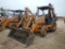 2015 CASE 580N BACKHOE, 982.9+ hrs,  OPEN ROPS, 4 X 4 S# JJGN580NPEC701457