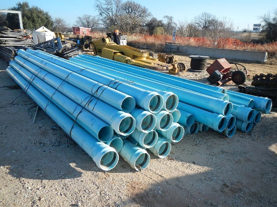 LARGE LOT OF 8" PVC PIPE