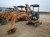 2008 CASE CX17GB MINI EXCAVATOR, 662+ hrs,  OPEN ROPS, BACKFILL BLADE, 12