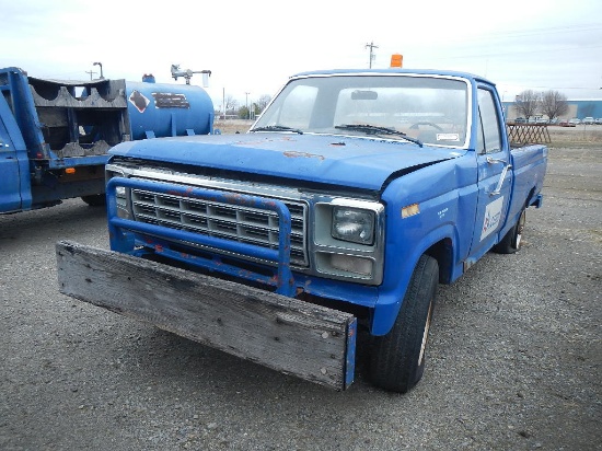 1980 FORD F SERIES PICKUP TRUCK, 67,256  4.9L STRAIGHT 6, AUTO, 3413 HOURS