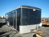 2001 CMN STEAM CLEANING TRAILER,  22', FULLY ENCLOSED, TANDEM AXLE, SPRING