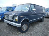 1988 FORD E250 CARGO VAN 75,724+ mi, S# 96574 C# 9889