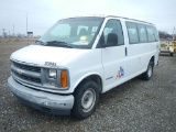 2001 CHEVROLET 2500 EXPRESS CARGO VAN, n/a mi,  5.7 LITRE ENGINE, AUTOMATIC