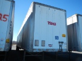 1991 WABASH VAN TRAILER,  53' X 102