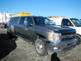 2013 CHEVROLET 3500 PICKUP TRUCK, 132K+ MILES  4X4, CREW CAB, DUAL REAR WHE