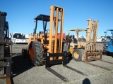 CASE 586C FORKLIFT, 4280 HOURS  6000 LB CAPACITY, 2 STAGE MAST, 15' LIFT HE