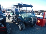 KAWASAKI 4010 MULE SIDE BY SIDE ATV,  2-SEATER, GAS ENGINE, ROOF