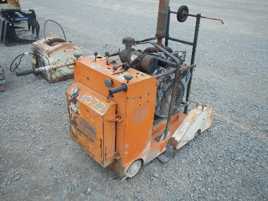 EDCO SB18-30-2 CONCRETE SAW  WITH WISCONSIN 2 CYLINDER GAS ENGINE