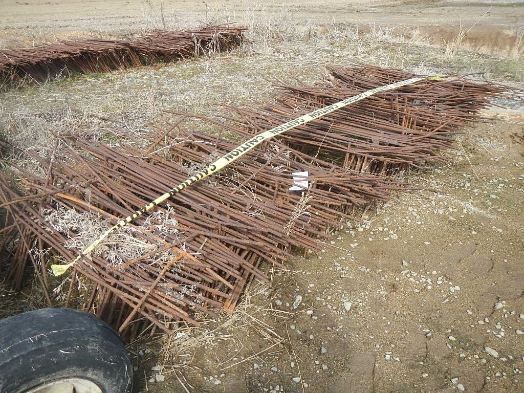 LOT OF REBAR LEVEE GATES