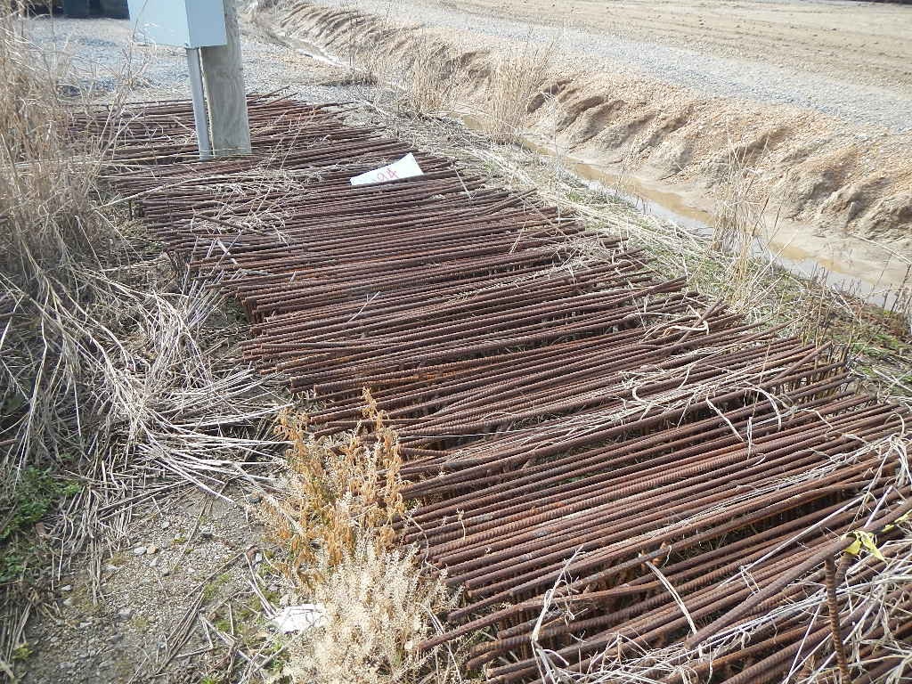 LOT OF REBAR LEVEE GATES