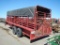 20 FOOT GOOSENECK STOCK TRAILER  TANDEM AXLE, SINGLE TIRE