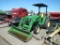 JOHN DEERE 4510 WHEEL TRACTOR  3 POINT PTO, JOHN DEERE 460 FRONT END ATTACH