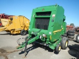 JOHN DEERE 458 MEGA WIDE PLUS 4X5 ROUND HAY BALER  (MONITOR AND DRIVE SHAFT