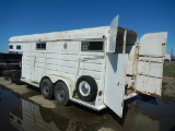 1977 HART GOOSENECK STOCK TRAILER S# 3562, TITLE APPLIED FOR, 3-4 WEEKS FOR