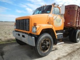 1985 GMC BRIGADIER TRUCK TRACTOR  SINGLE AXLE, CUMMINS MOTOR, 7 SPEED TRANS