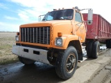 1987 GMC BRIGADIER TRUCK TRACTOR  SINGLE AXLE, 7 SPEED TRANS, CUMMINS ENGIN