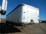 1966 AMERICAN 40FT ALUMINUM FLAT BED GRAIN TRAILER  TANDEM AXLE ON SPRING S