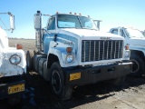 1984 GMC BRIGADIER TRUCK TRACTOR  SINGLE AXLE, CUMMINS DIESEL ENGINE, 7 SPE