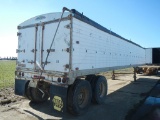 1976 TIMPTE ALUMINUM FLATBED TRAILER,  TANDEM AXLE, ROLL TARP, 11R22.5 TIRE