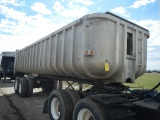 1977 TRAILMOBILE 26FT ALUMINUM DUMP TRAILER  CENTER POINT SPRING SUSPENSION