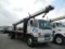 2007 MITSUBISHI FLATBED TRUCK, 144,315 mi,  WITH HYDRAULIC MATERIAL HANDLER
