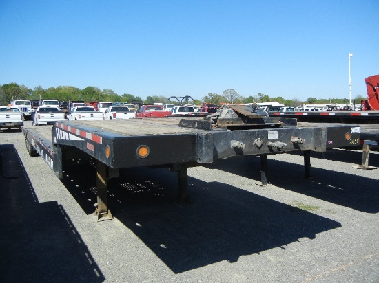 LANDALL 930A HYDRAULIC TAIL EQUIPMENT TRAILER,  TRAVELING TANDEM AXLE, AIR
