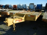 INTERSTATE 20DTA TRAILER,  PINTLE HITCH, TANDM AXLE, 18' DECK, 5' DOVETAIL,