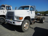 1997 FORD F SERIES CAB & CHASSIS,  V8 GAS, 5 SPEED, S# 29880