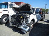 2011 FORD F350 SERVICE TRUCK,  4-DOOR, V8 GAS, AUTOMATIC, 9' BED, MILLER LE