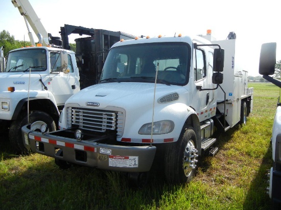 2003 FREIGHTLINER HY-RAIL SERVICE TRUCK, 218,533 mi,  EXTENDED CAB, CATERPI