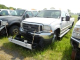 2004 FORD F-350 PICKUP TRUCK,  CREW CAB, POWERSTROKE DIESEL, AT, PS, AC, HY