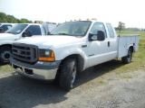 2001 FORD F350 SERVICE TRUCK, 112K + mi,  EXTENDED BE, V8 POWERSTROKE DIESE