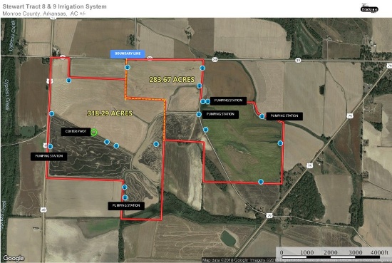 "Tract 8) 283.67 Acres (Highway 39)