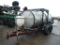 1000 GALLON STAINLESS STEEL WATER TANK  GAS POWERED PUMP, TRAILER MOUNTED