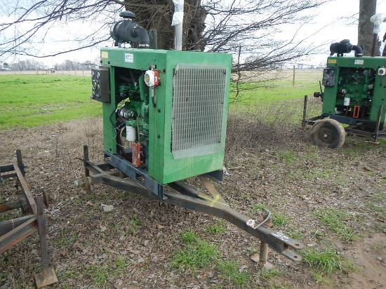 JOHN DEERE 4D80 POWER UNIT 164 HRS  TRAILER MOUNTED S# D333333