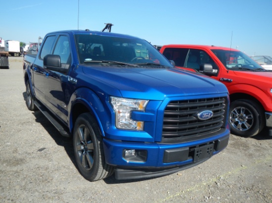2017 FORD F150 PICKUP TRUCK, 616 mi,  EXTENDED CAB, V8 GAS, AUTOMATIC, 4X4,