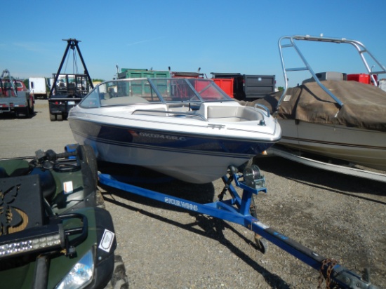 1985 FOUR WINNS STARCRAFT BOAT,  16', MERCRUISER 4-CYL 140-HP IN / OUT BOAR