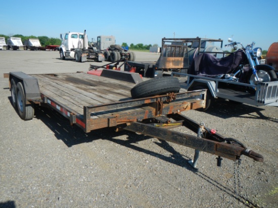 1995 DOVE TAIL CAR HAULER TILT-TOP TRAILER,  16'