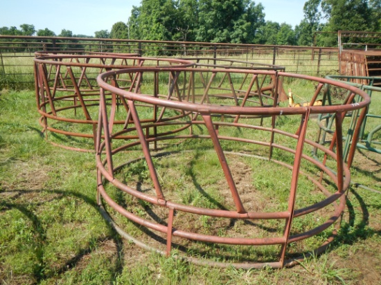 (3) HAY RINGS