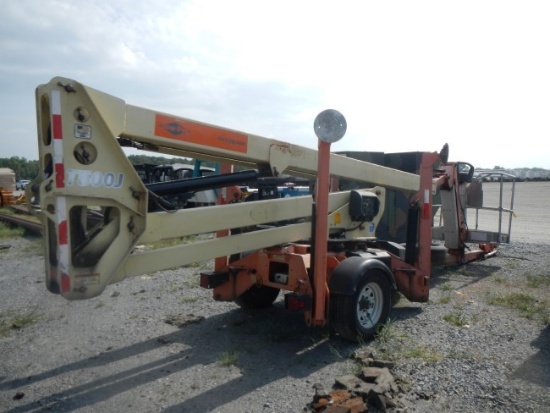 2013 JLG TOW-PRO T500J BOOMLIFT,  TRAILER MOUNTED, ELECTRIC OVER HYDRAULIC,