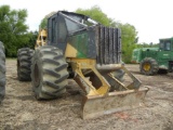 2005 JOHN DEERE 648G III SKIDDER, 9,000 hrs,  CAB, 4X4 S# 597916 C# 02