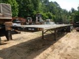 1999 FONTAINE FLATBED TRAILER,  48', SPREAD AXLE, SPRING RIDE WITH AIR BRAK