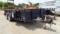 BIG TEX TAG TRAILER,  TANDEM AXLE, BALL HITCH, METAL SIDES, WOOD FLOOR, RAM