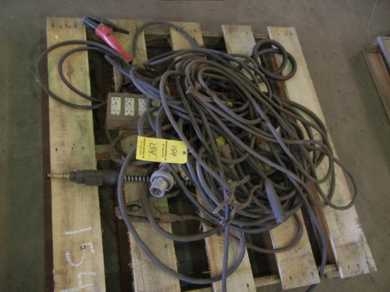 PALLT WITH WELDING LEADS  AND GAUGING TORCH